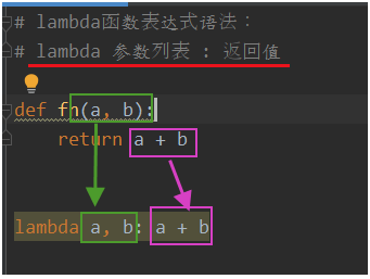 『无为则无心』Python函数 — 34、lambda表达式