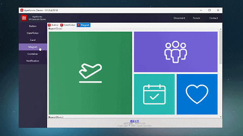 ApeForms|WinForm窗体UI美化库（Metro扁平风格）演示与安装-